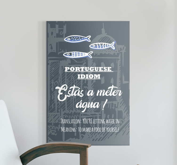 Quadro con modo di dire portoghese - TenStickers