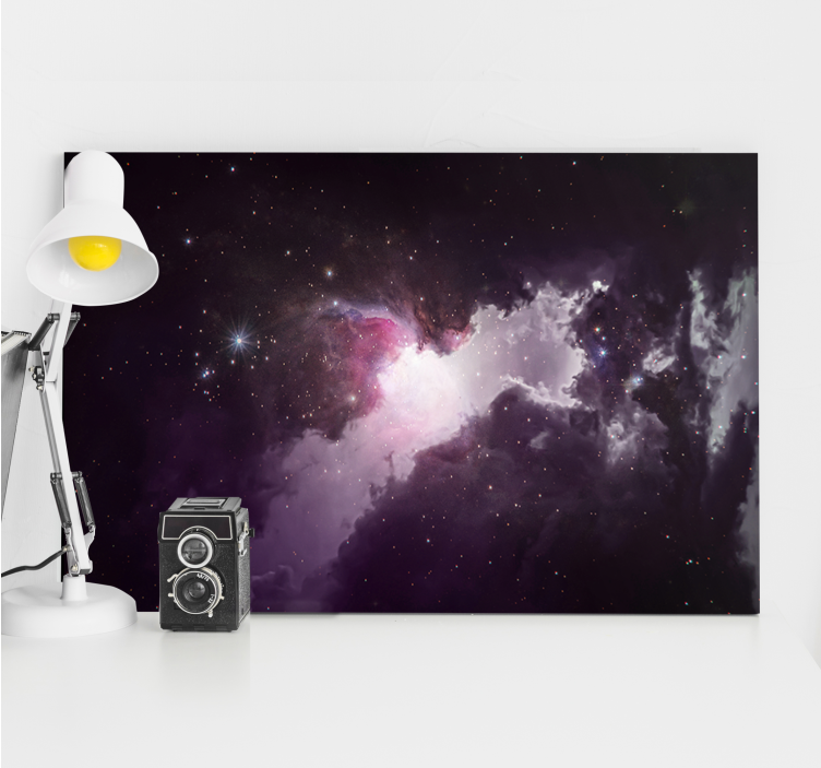 Quadro paesaggio scena di nebulosa cosmica - TenStickers