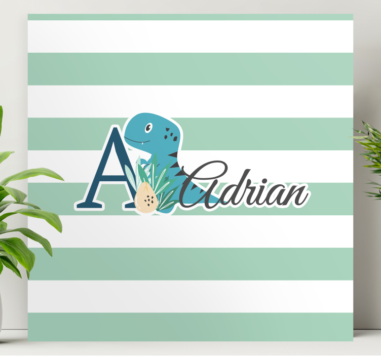 Dipinto dinosauri il dino giocoso di adrian - TenStickers