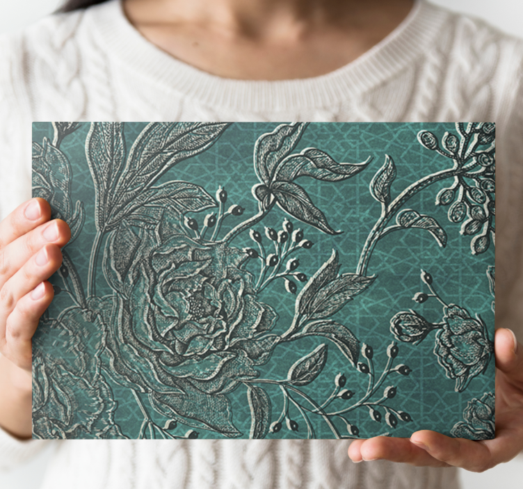 Dipinto fiori e piante composizione botanica elegante - TenStickers