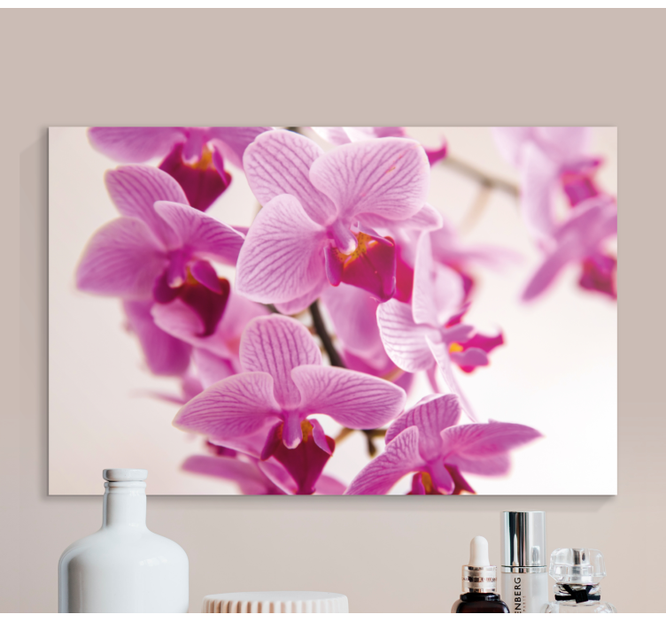 Dipinto fiori e piante fiori di orchidea delicati - TenStickers
