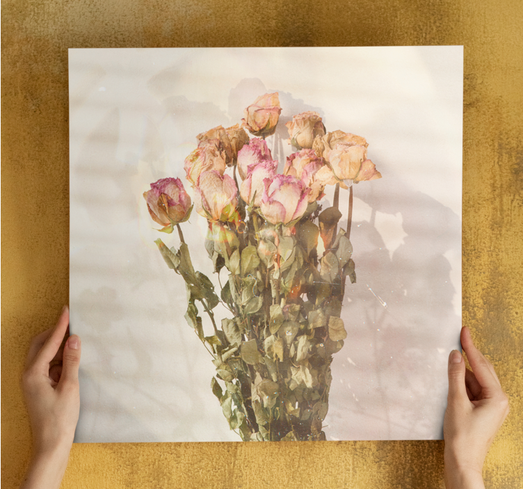 Dipinto fiori e piante mazzo di rose - TenStickers