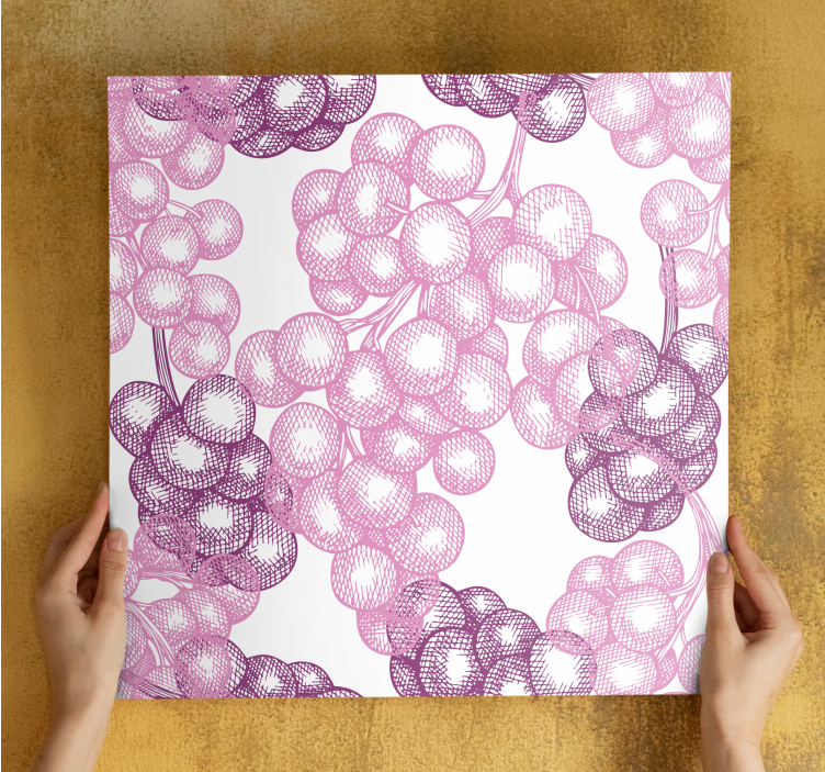 Dipinto fiori e piante motivo floreale rosa - TenStickers