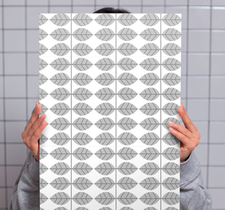 Dipinto fiori e piante motivo foglie stilizzate - TenStickers