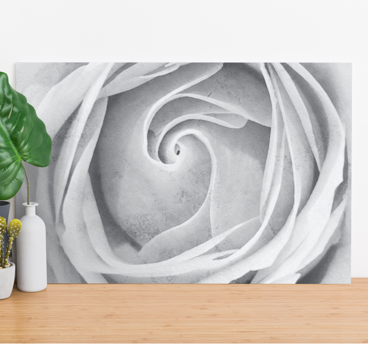 Dipinto fiori e piante spirale di rose eleganti - TenStickers