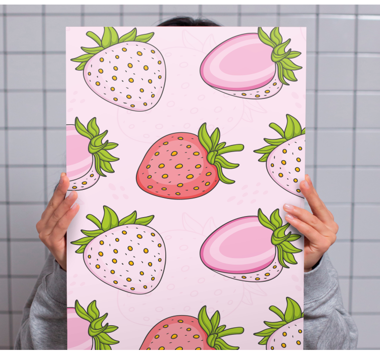 Dipinto frutta e natura morta delizia di fragole - TenStickers