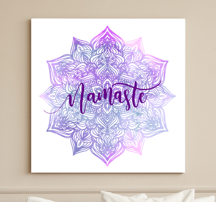 Quadro mandala Namaste mandala viola - TenStickers