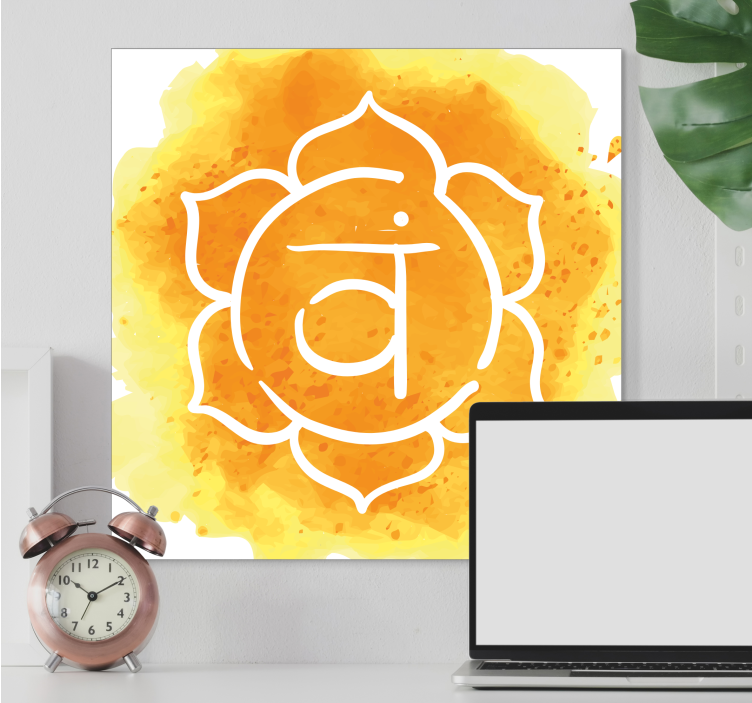 Quadro moderno Bellissimo simbolo del chakra sacrale - TenStickers