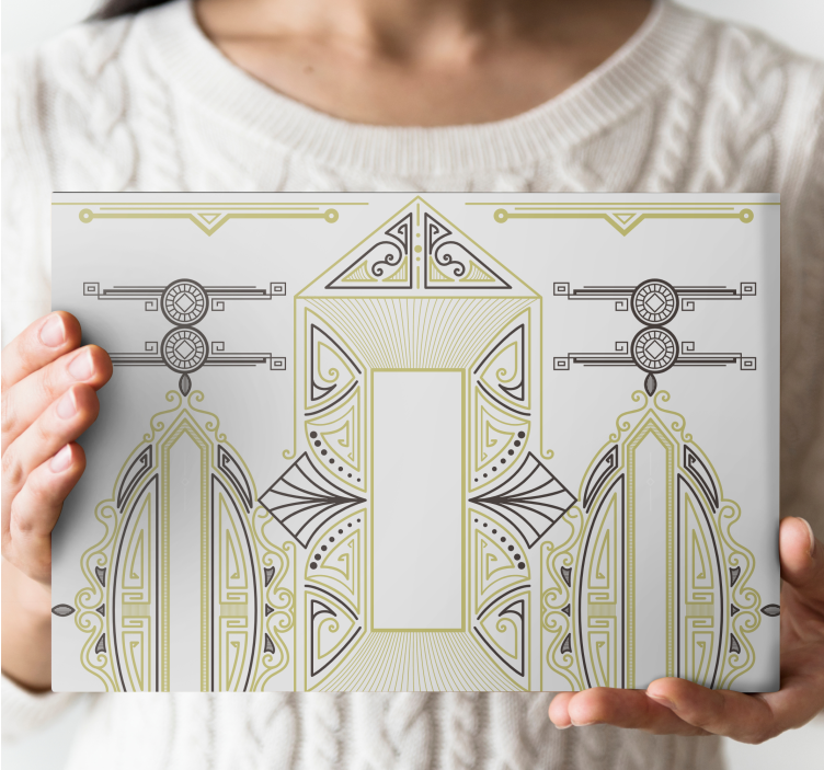 Quadro moderno disposizione di forme geometriche - TenStickers