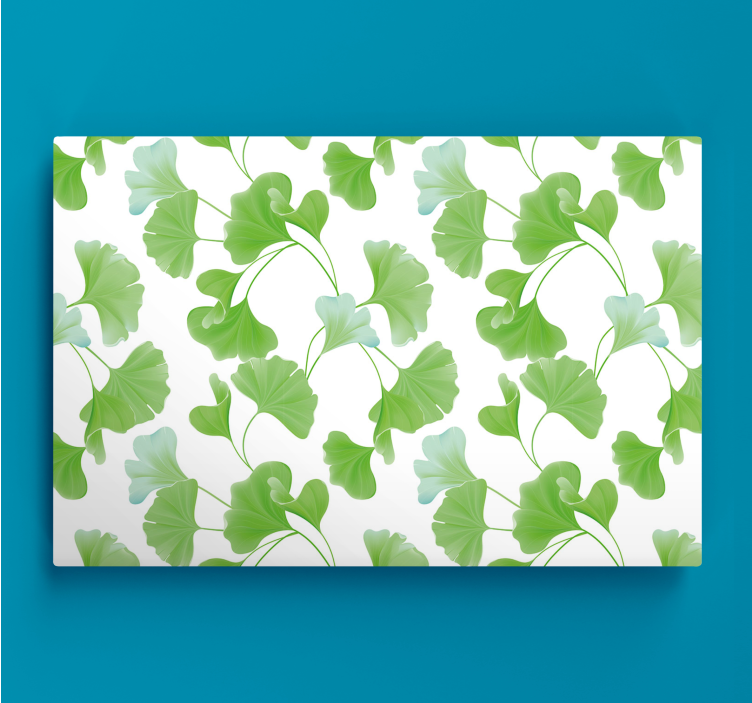 Quadro moderno Foglie verdi di ginkgo - TenStickers