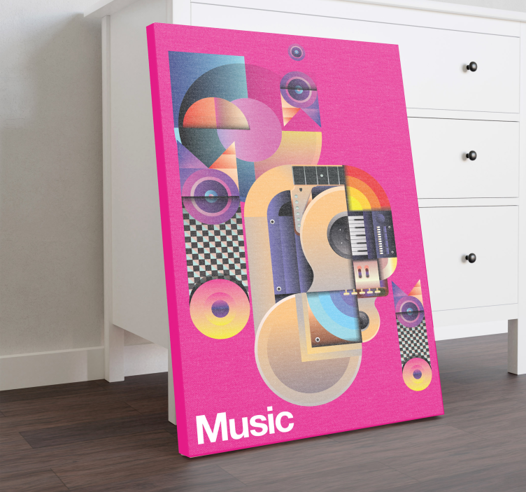 Quadro musicale sintetizzatore astratto - TenStickers