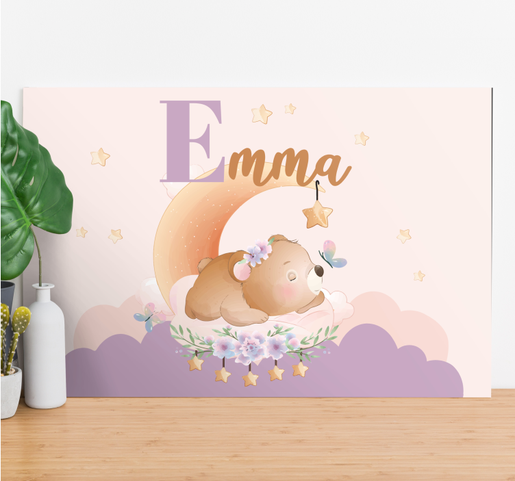 Quadri cameretta neonato sogni di orsetto - TenStickers