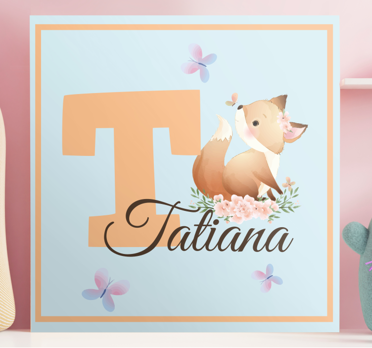 Quadri cameretta neonato volpe amichevole - TenStickers