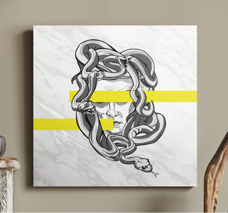 Quadri decorativi disegno della testa di medusa - TenStickers