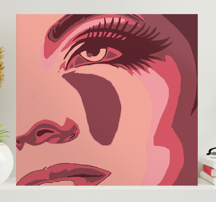 Quadri persona e personaggi ritratto di volto imponente - TenStickers