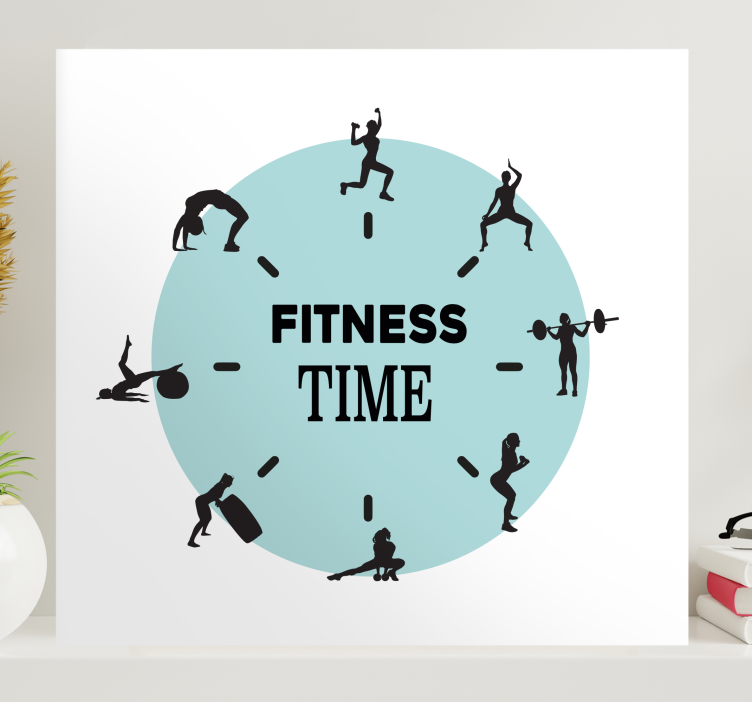 Quadri sportivi orologio del fitness - TenStickers