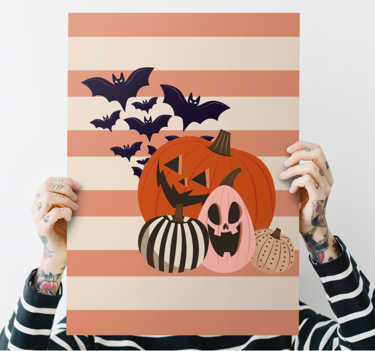 Quadri sportivi raccolta di zucche di halloween - TenStickers