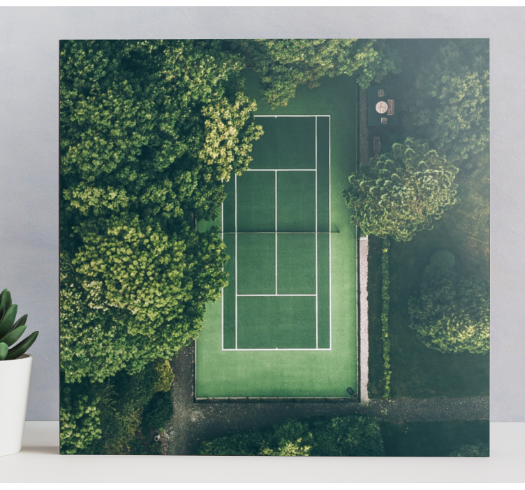 Quadri sportivi vista campo da tennis - TenStickers