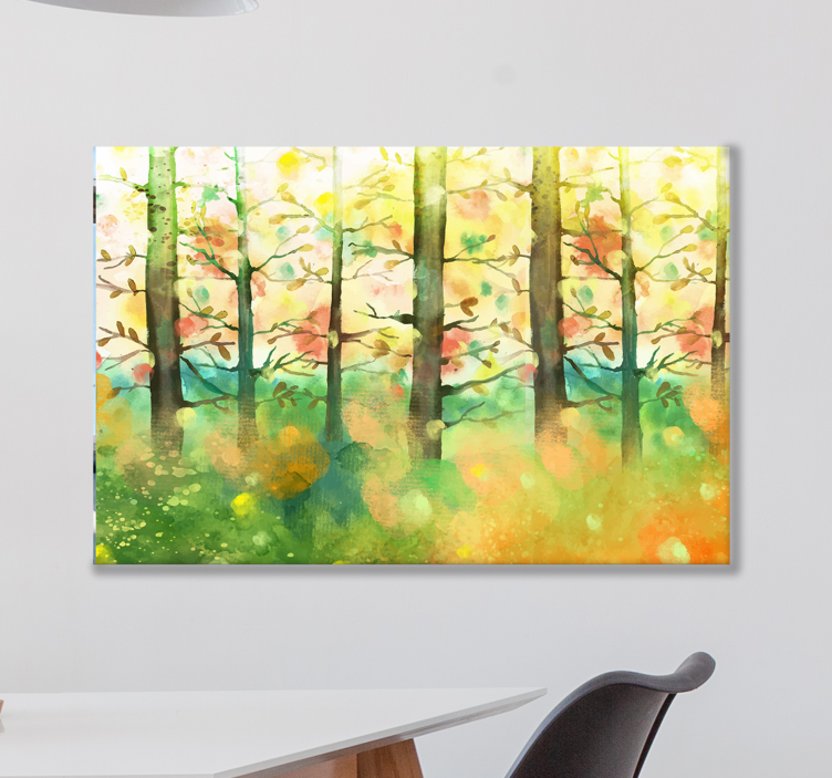 Quadro con alberi Albero multicolore - TenStickers