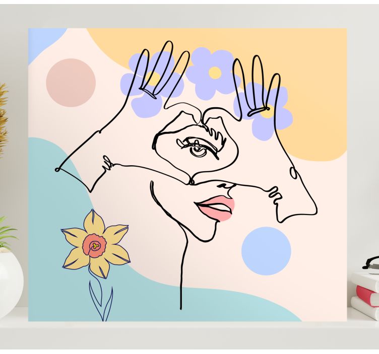 Dipinto arte disegno astratto a mano - TenStickers