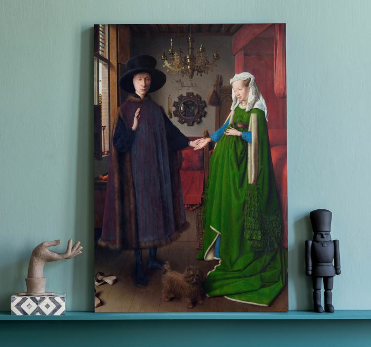 Quadro arte il ritratto di Arnolfini  - TenStickers