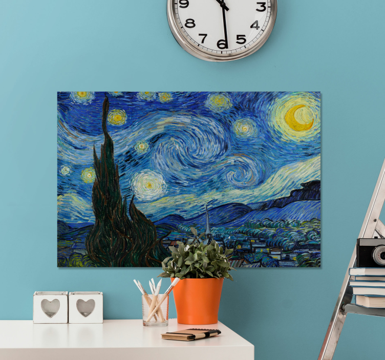 Dipinto arte la notte stellata di Van Gogh - TenStickers