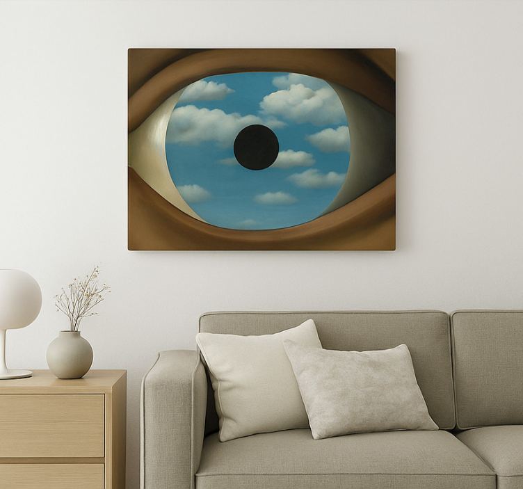 Dipinto arte lo specchio falso - TenStickers