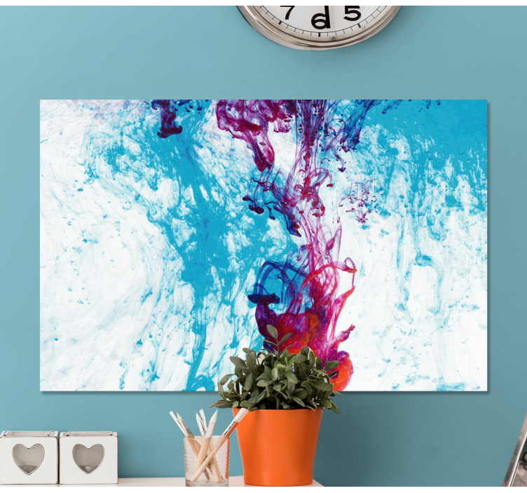 Quadro astratto flusso di colori vibranti - TenStickers