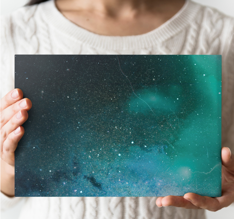 Quadro astratto scena celestiale stellata - TenStickers