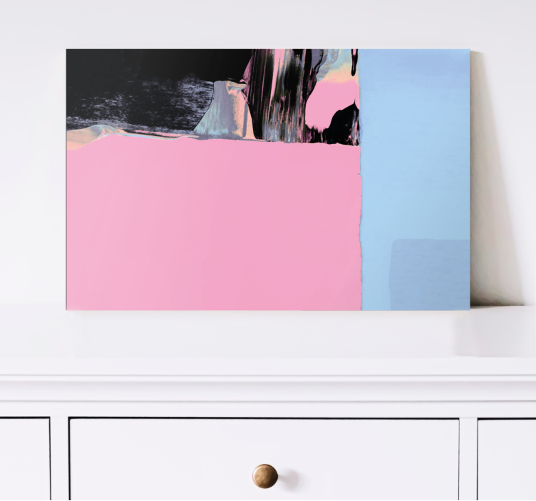 Quadro astratto segmenti di colore astratti - TenStickers