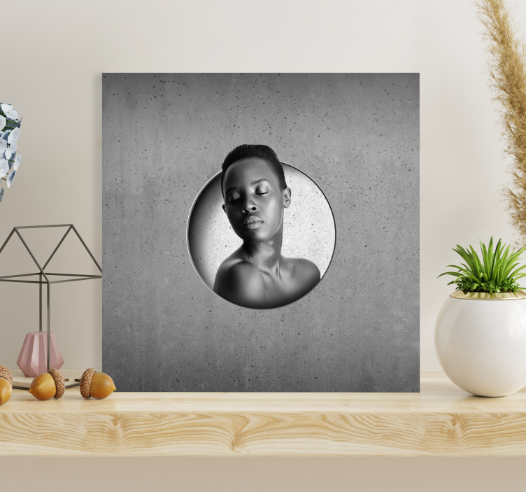 Quadro personalizzabile cemento grezzo - TenStickers