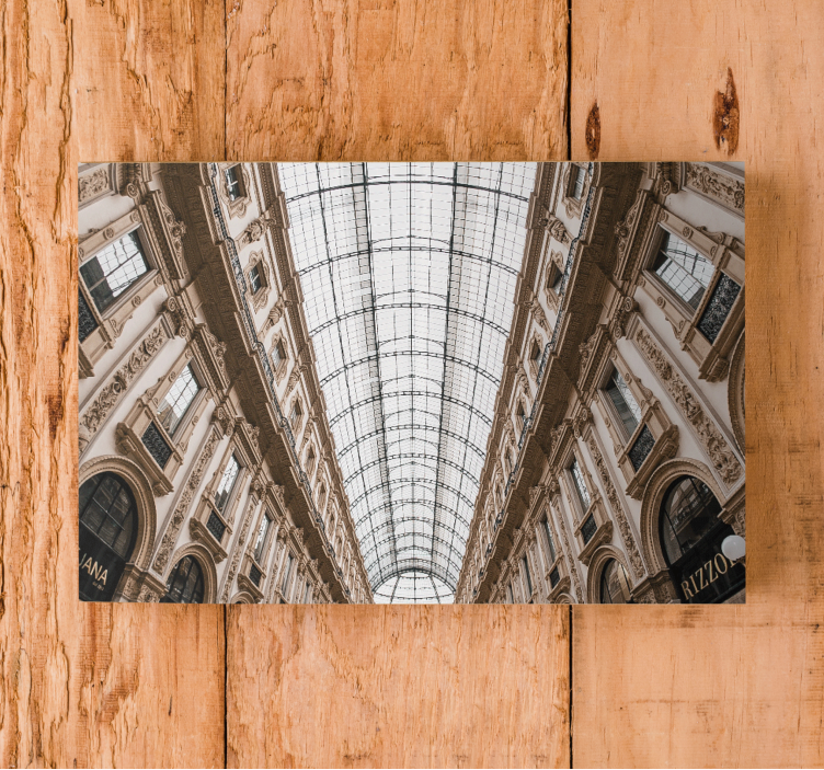 Quadro città e paesi prospettiva galleria milano - TenStickers