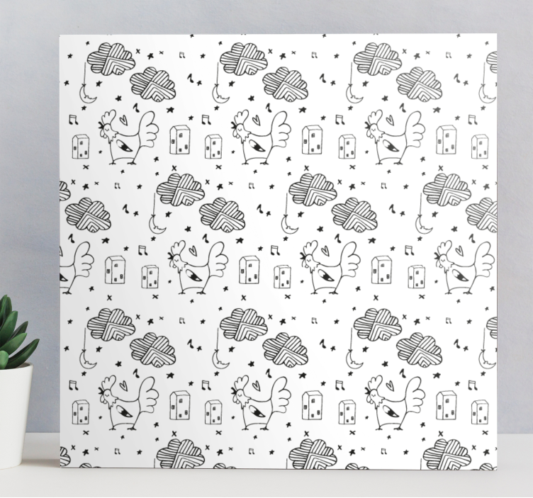 Quadro con animali e insetti amici piumati incantevoli - TenStickers