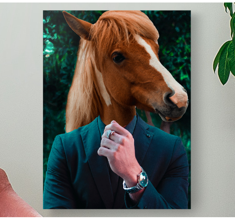 Quadro con cavallo ritratto di testa di cavallo - TenStickers