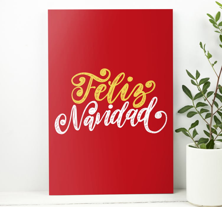 Quadro con frase buon natale saluto - TenStickers
