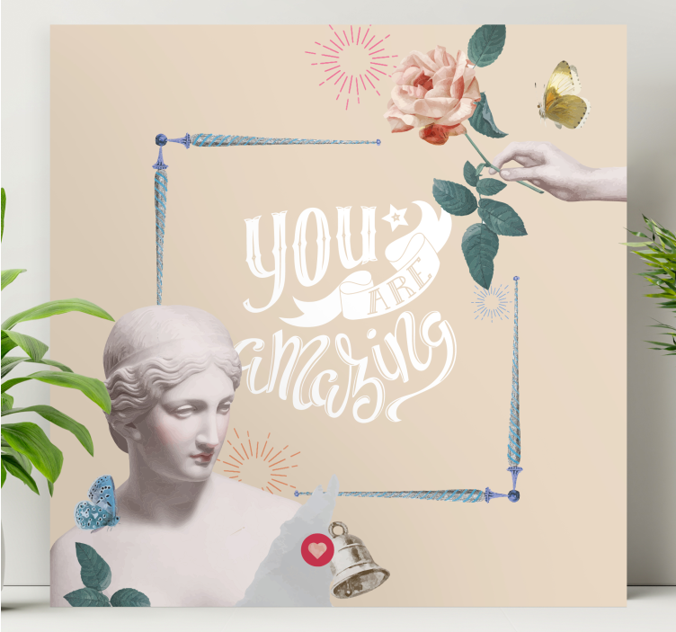 Quadro con frase sei fantastico - TenStickers