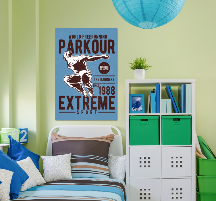 Quadro con il tema parkour - TenStickers