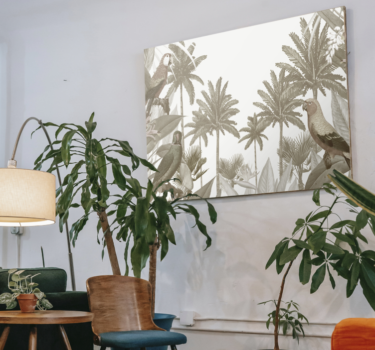 Quadro con palme tropicali - TenStickers