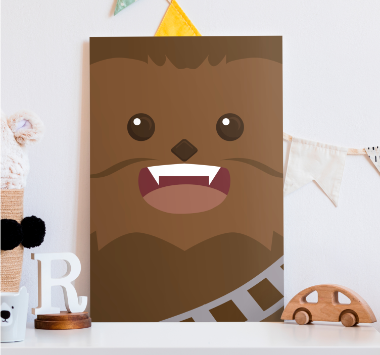 Quadro con personaggio Chewie - TenStickers