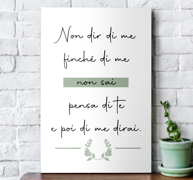 Quadro con testo Dante Alighieri - TenStickers