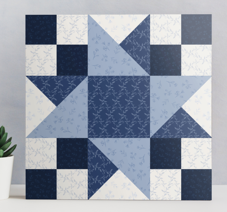 Quadro design ornamentale design a patcher stelle - TenStickers