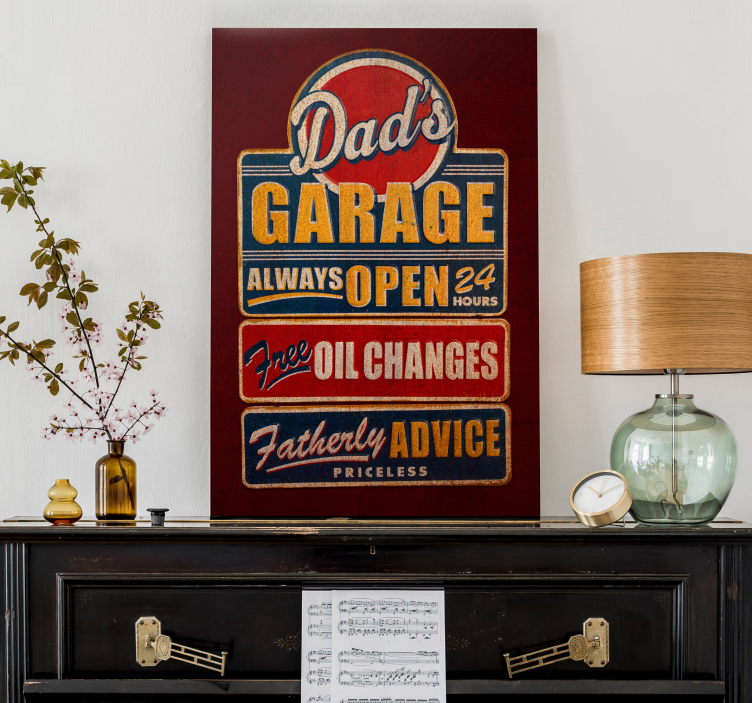 Quadro design vintage retro cartellone - TenStickers