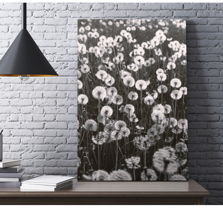 Quadro con fiori Tarassaco grande campo - TenStickers