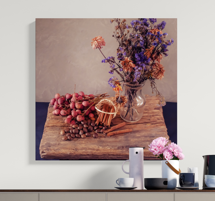 Quadro frutta e natura morta Vasi con fiori - TenStickers