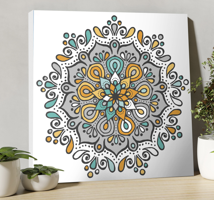 Quadro mandala design mandala intricato - TenStickers