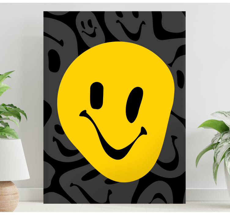 Quadri decorativi faccina sorridente felice - TenStickers