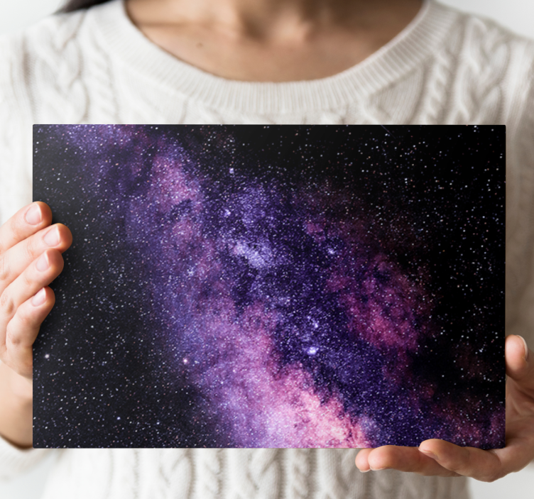 Quadro di paesaggio Bella vista viola dello spazio - TenStickers