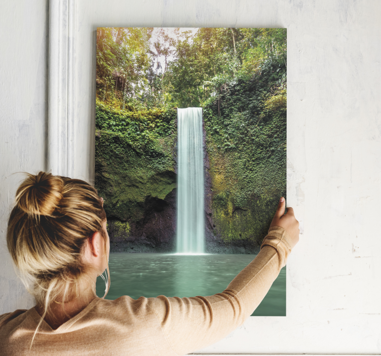Quadro paesaggio cascata tranquilla - TenStickers