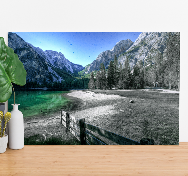 Quadro paesaggio serenità del lago di montagna - TenStickers