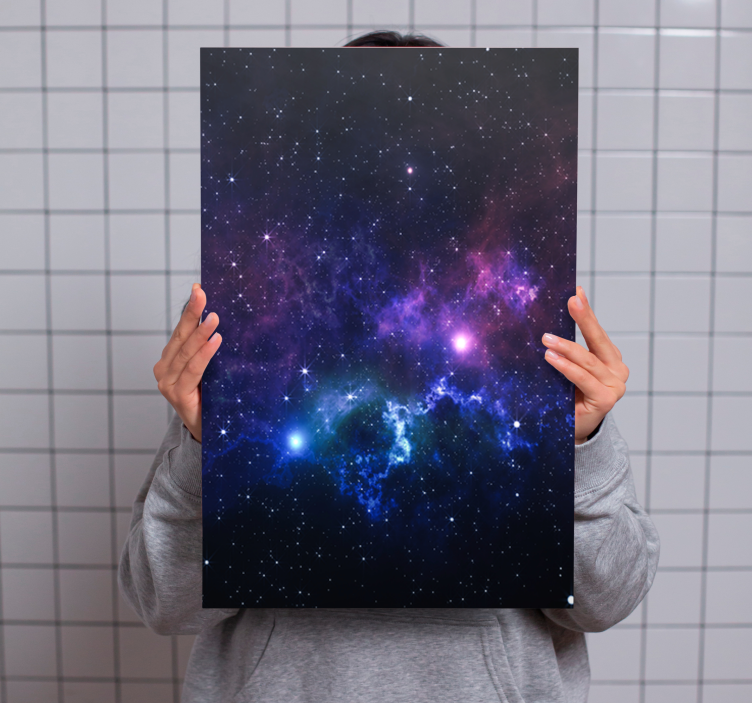 Quadro di paesaggio Universo con migliaia di stelle - TenStickers
